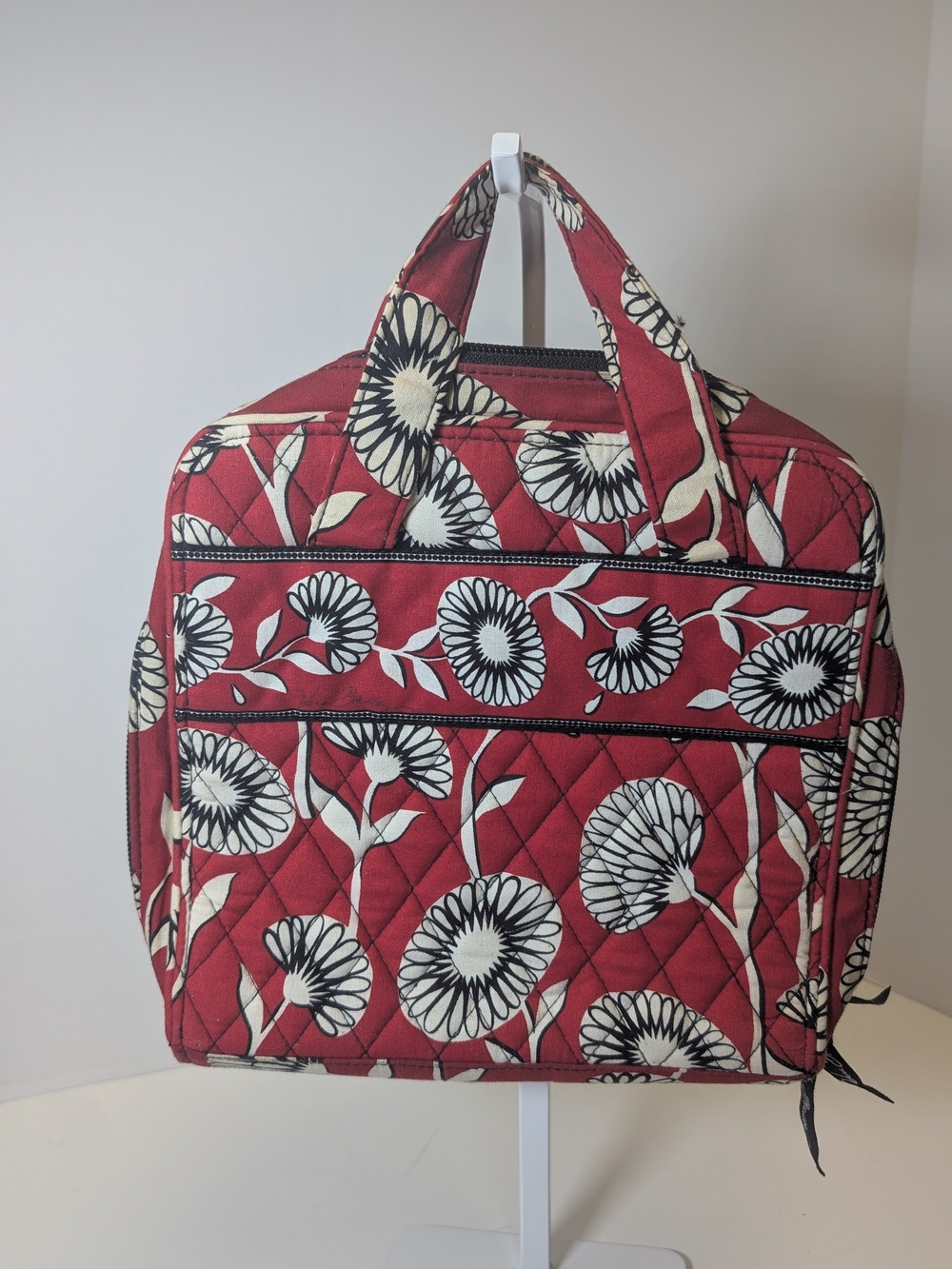 Vera Bradley Crimson Quilted Floral Travel Tote